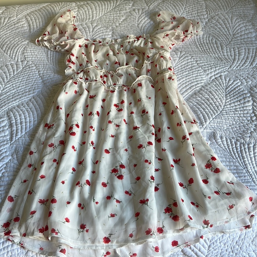 Mi Ami white flower print dress